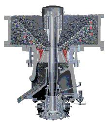 12幅破碎機工作原理動態(tài)圖仁墅，碎石的蹺蹺板