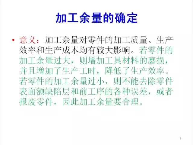 工件加工余量怎么確定？15頁PPT來解決